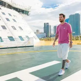  ?? ROYAL CARIBBEAN ?? Royal Caribbean has named soccer player Lionel Messi the ‘Icon’ of new ship Icon of the Seas, playing the role of godfather for its naming ceremony in January when it arrives to PortMiami.