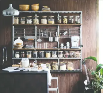  ?? IKEA ?? Open shelves can make small spaces feel uncluttere­d because items are arranged with a place of their own.