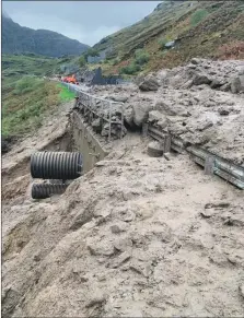  ?? Photograph: BEAR Scotland. ?? The scene after the most recent landslide.