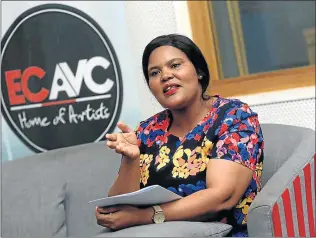  ?? Picture: SINO MAJANGAZA ?? TOUGH TIMES: Singer Nosiviwe is one of the artists signed to the Eastern Cape Audio Visual Centre, whose staff and musicians face an uncertain future due to a lack of finances