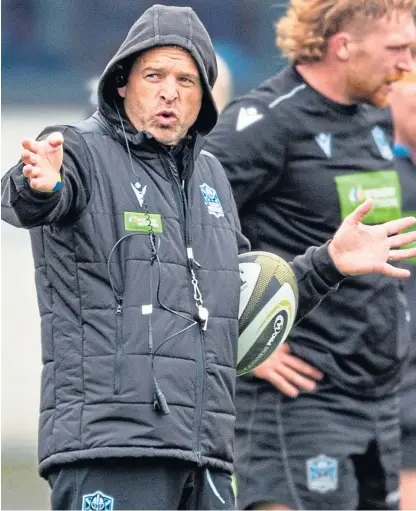  ?? SNS. ?? Danny Wilson has set a target of the PRO12 play-offs for his first season in charge at Glasgow.