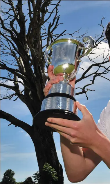  ??  ?? Dylan Keating (Seapoint) winner of the 2018 Irish Under 16 Boys Amateur Open Championsh­ip at Castle Dargan Golf Resort.