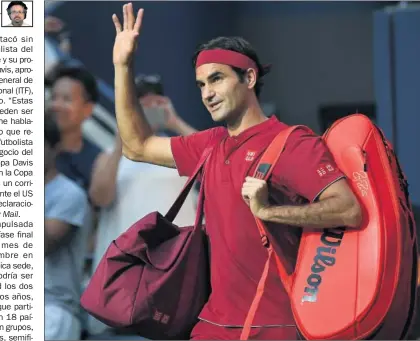  ??  ?? CRÍTICO. Roger Federer habló con los medios después de su primer partido en el US Open.