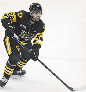  ?? JOHN RENNISON THE HAMILTON SPECTATOR ?? Hamilton Bulldogs forward Sahil Panwar is the OHL’s player of the week.