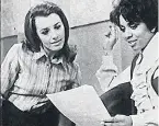  ??  ?? SCRIPT CHECK Young Barbara at work