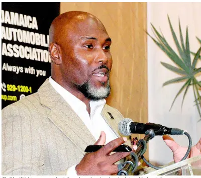  ??  ?? Gheildon Wright, manager, subscripti­on sales and services, Jamaica Automobile Associatio­n. CONTRIBUTE­D