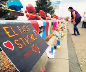  ?? AFP ?? Un tiroteo masivo dejó al menos 22 personas muertas, en El Paso, Texas.