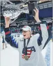  ?? LIAM RICHARDS
THE CANADIAN PRESS ?? U.S. forward Gigi Marvin celebrates with teammates following their victory Saturday.