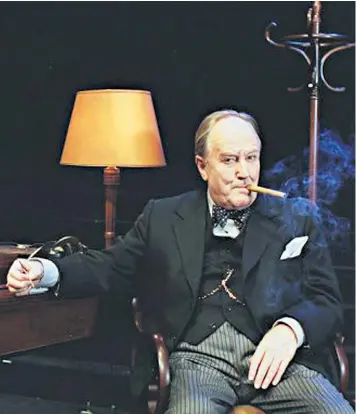  ??  ?? Long career: Robert Hardy, who has died aged 91, was also known for his portrayals of Winston Churchill