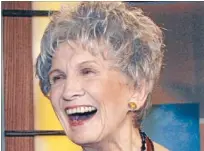  ??  ?? Canadian identity: Alice Munro found recognitio­n later in life.