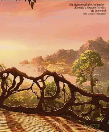  ?? Foto: Melusine Production­s ?? Ein Meisterwer­k der Animation – „Kensuke‘s Kingdom“erobert die Leinwand.