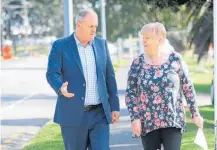  ?? Photo / John Borren ?? Judy Killalea with former Bay of Plenty MP Todd
Muller, who backed her petition in 2018.