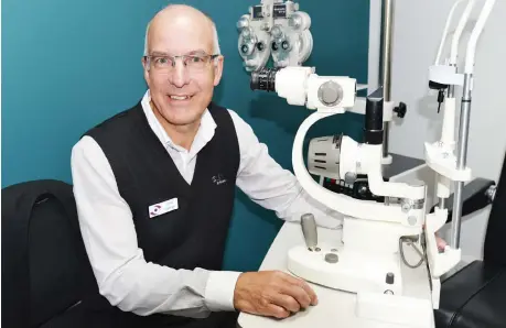  ??  ?? Dr John Farmer of Drouin has been recognised for his services to optometry, particular­ly developing eye care training programs in Papua New Guinea.