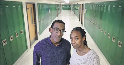  ?? SHAWN DOWD/USA TODAY NETWORK ?? Siblings Isaac and Bethany Beru say they’ve experience­d bias at Rush-Henrietta Senior High in New York.