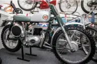  ??  ?? BELOW: 1958 Francis -Barnett 250 scrambler features AMC’S own twostroke engine