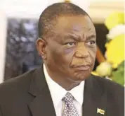  ??  ?? Vice-president and Health minister Constantin­o Chiwenga