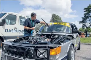  ?? ?? Nico Gasparatos är här med sin femte Saab, en 900 turbo från 1984.