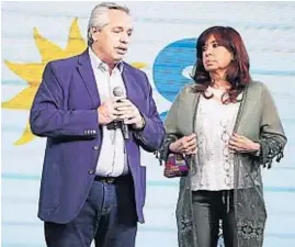  ?? PRENSA FRENTE DE TODOS ?? RESULTADO. Alberto Fernández y Cristina, el domingo pasado luego de las Paso.