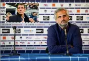  ?? Poyet-Martin, une relation coach-président qui fait désormais partie du passé ? (Photos AFP) ??