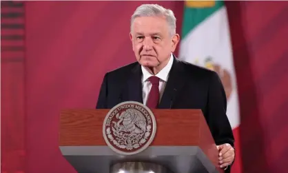  ??  ?? López Obrador said the video appeared to show soldiers being ordered to ‘finish off’ a suspect near Nuevo Laredo. Photograph: Hector Vivas/Getty Images