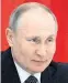  ?? Foto: AFP/Druzhinin ?? Noch blickt Putin in eine ungewisse Zukunft.