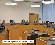  ?? ?? Das Militärger­icht in Muttenz. 20min