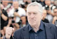  ?? PICTURE: EPA ?? Actor Robert De Niro has come under fire for endorsing a film that purports a link between vaccinatio­ns and autism.