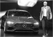  ?? PHOTO: REUTERS ?? Under the plan, Dieter Zetsche-led Daimler would break up its conglomera­te structure by transformi­ng itself into a holding company with three units