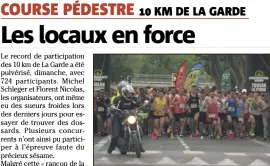  ?? (Photos DR) ?? Plus de  coureurs ont pris le départ.