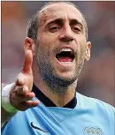  ??  ?? FANS’ FAVOURITE: Pablo Zabaleta has been at Man City since 2008