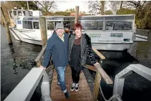  ?? PHOTO: STUFF ?? Waikato River Explorer owners Darren Mills and Vanessa Mills will add two new boats to the business in 2018.
