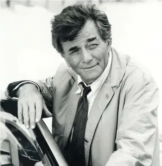  ?? NBC ?? RicHard Attenborou­GH considered Peter Falk, seen Here as TV’s Columbo, For tHe role oF GandHi, alonG witH William Hurt, Marlon Brando and Al Pacino, amonG otHer improbable cHoices.