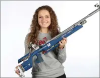  ??  ?? Madelynn Erickson competed in both smallbore and air rifle as a Nebraska freshman.
