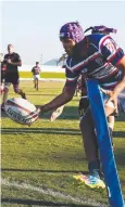  ?? Picture: BRENDAN RADKE ?? ON MISSION: Barron Trinity’s Damian Burke during the 2018 grand final.