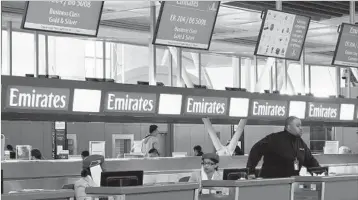  ?? DON EMMERT/GETTY-AFP ?? Emirates is one of five global long-haul carriers increasing passenger screening Thursday.