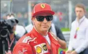  ?? AFP ?? Ferrari’s Kimi Raikkonen finished second behind Mercedes’ Lewis Hamilton at the Italian Grand Prix on Sunday.