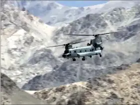  ??  ?? Indian Air Force aircraft carrying out sorties in Leh on Friday. The air activity has gone up in the region after the stand-off with China on the Line of Actual Control (LAC) there. ANI