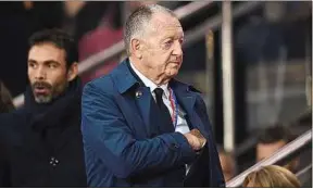  ??  ?? Jean-Michel Aulas, ici au Parc des Princes pour la lourde défaite en octobre.