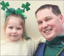  ?? (Pic: John Ahern) ?? Stephen and Zoe Finn, who had a great time at the St. Patrick’s Day parade in Mitchelsto­wn on Sunday.