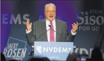  ?? Benjamin Hager ?? Las Vegas Review-journal Steve Sisolak’s victory in the governor’s race helped solidify the Democratic Party’s control of state government.