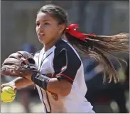  ?? File photo ?? Hart softball’s Brooke Marquez was named an Extra Innings Second Team All-American.