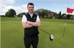  ??  ?? Eoin Arthurs from Kinsealy Grange Golf Academy, winner of the PGA Assistants’ Championsh­ip - Ireland Qualifier at County Meath GC