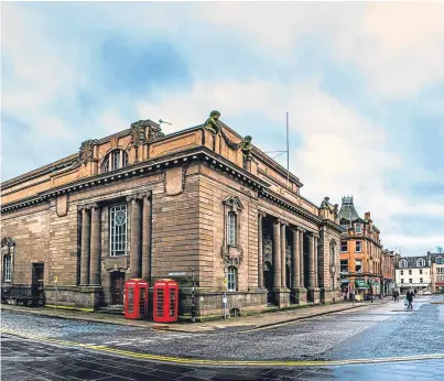  ?? Picture: Steve MacDougall. ?? Perth City Hall will be transforme­d as part of a £30 million investment.