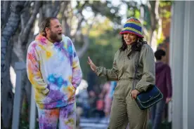  ?? Photograph: Parrish Lewis/Netflix ?? Jonah Hill as Ezra and Lauren London as Amira in You People.