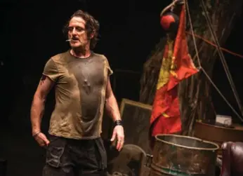  ?? DAHLIA KATZ ?? Actor Kim Coates as Rooster Byron, a character playwright Jez Butterwort­h connects to Christ in Jerusalem.