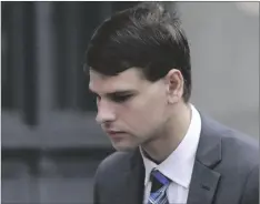  ?? AP PHOTO/STEVEN SENNE ?? Nathan Carman departs federal court, in 2019, in Providence, R.I.