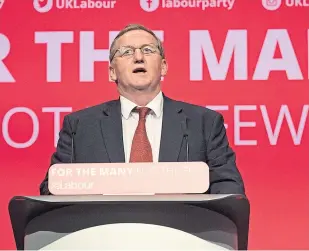  ??  ?? Labour’s Alex Rowley has called for his party to drop its unionism.