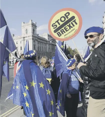  ??  ?? 0 If Boris Johnson is confident about the people’s verdict on his deal, he should hold a second referendum