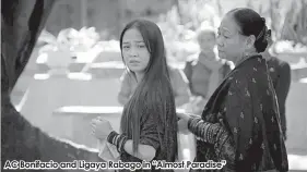  ??  ?? AC Bonifacio and Ligaya Rabago in “Almost Paradise”