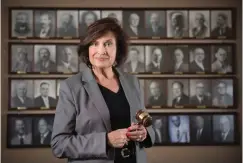  ?? Gazette file photo by Evan Lewis ?? left
In November 2014, newly-elected Mayor Ruth Penney-Bell poses for a portrait at Texarkana, Ark., City Hall.